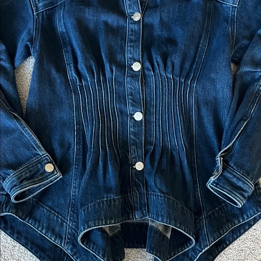 Anthropologie Pintuck Peplum Jacket - Picture 8 of 12